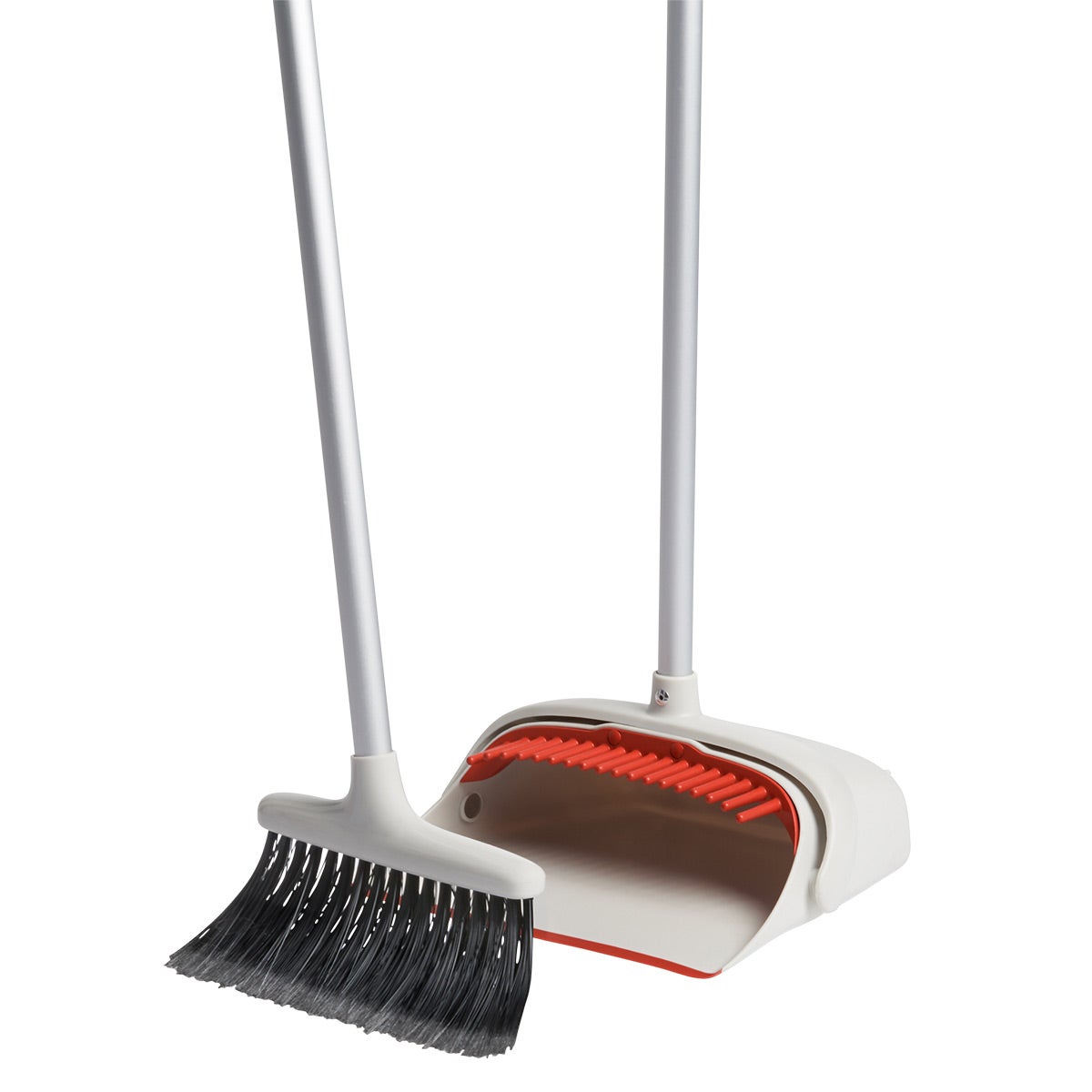 Extendable Upright Dustpan and Broom Set - PortoTrash