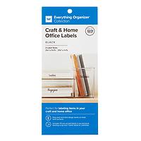 Everything Organizer Craft & Home Office Labels Clear/Black Pkg/117