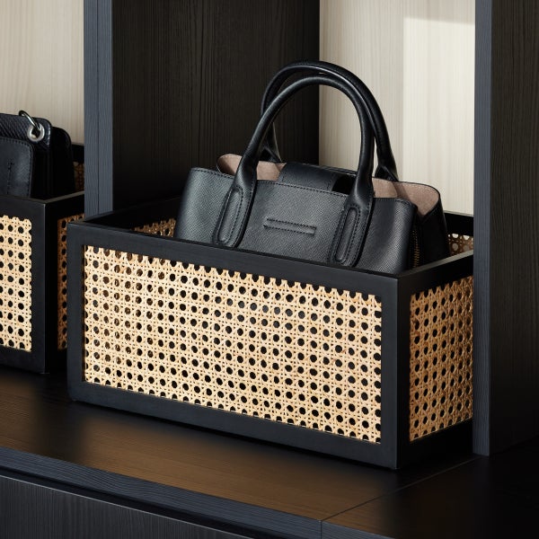 The Container Store Artisan Rattan Cane Bin