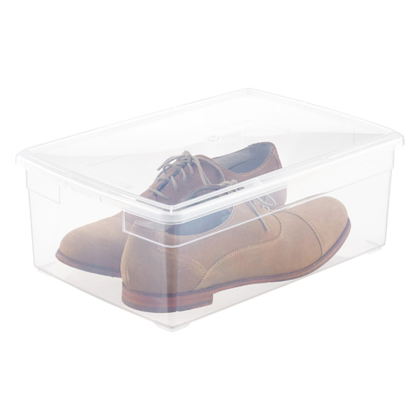 Small Our Tidy Box Aqua, 7-1/2 x 13-1/4 x 4-3/4 H | The Container Store