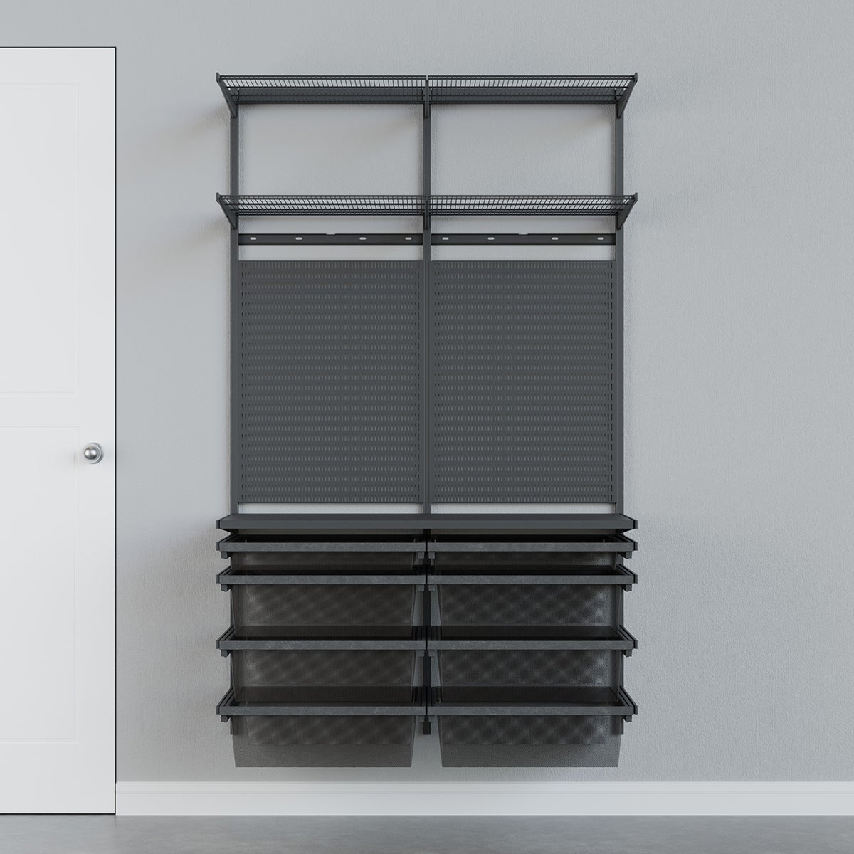 Garage Plus 4' Garage Solution with Mesh Hanging Drawers | The