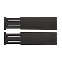 Deep Drawer Dividers Black Bamboo Pkg/2