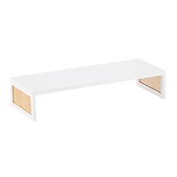 The Container Store Artisan Rattan Cane Monitor Stand White