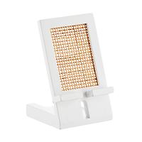 The Container Store Artisan Rattan Cane Phone & Tablet Stand White
