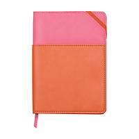 DesignWorks Vegan Leather Pocket Journal Pink & Chili