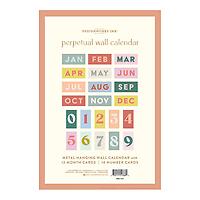 DesignWorks Perpetual Metal Calendar Multicolor