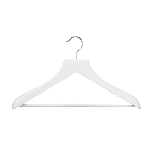 The Container Store Superior Stained Birch Wooden Coat & Suit Hanger