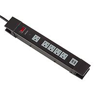 5-Outlet Surge Protector w/USB Grey