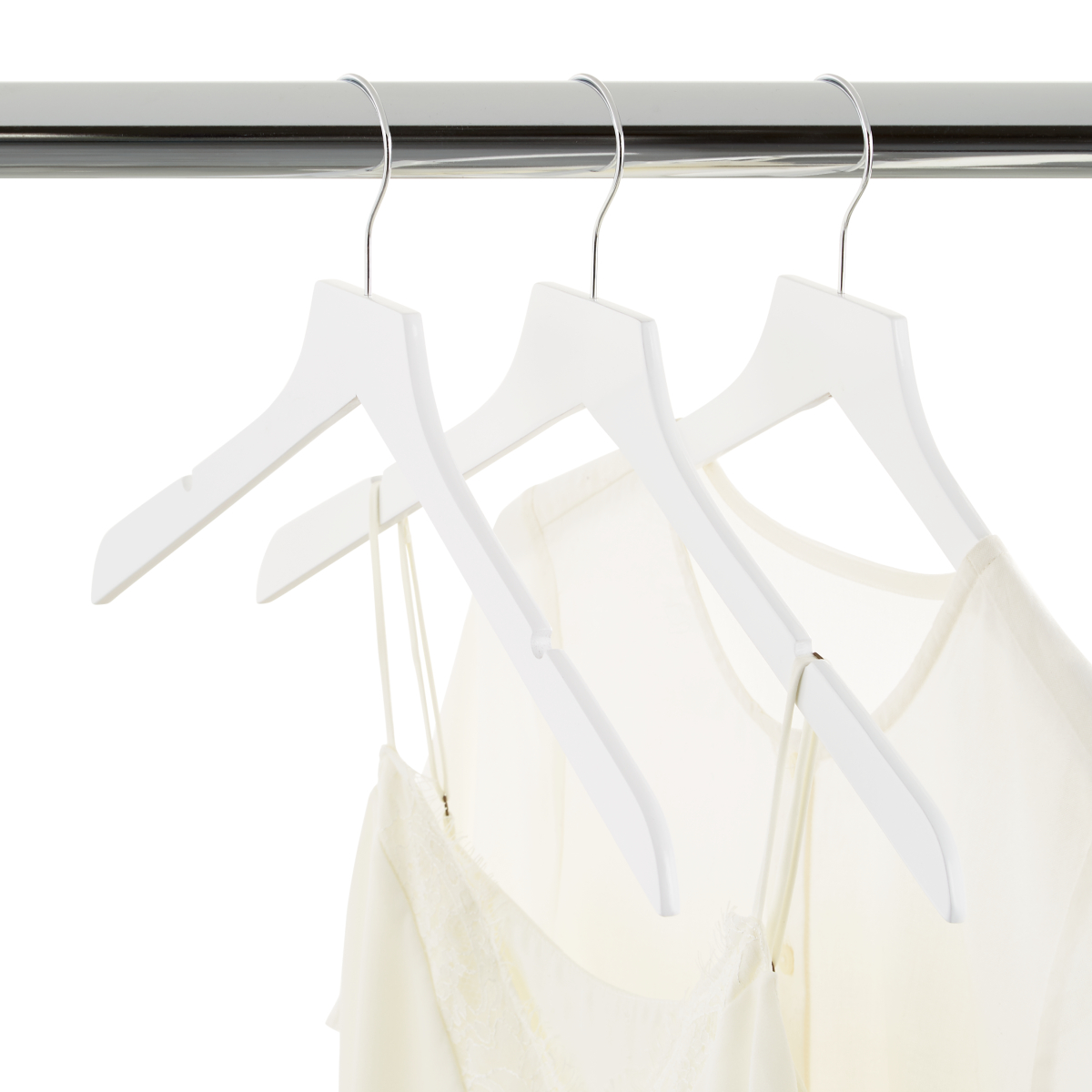 The Container Store Slim Wood Hangers with Notches