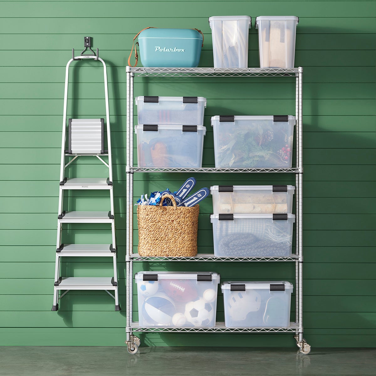 Polder 3- & 5-Step Aluminum Folding Ladders