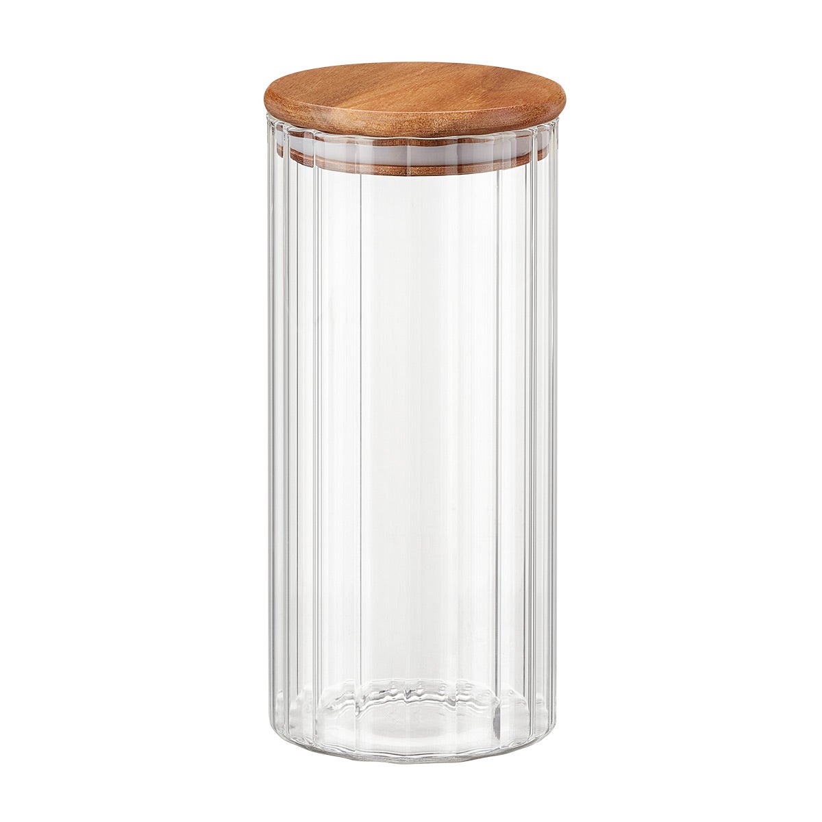The Container Store Fluted Glass Canister