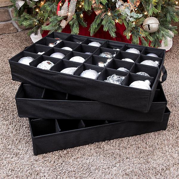 TreeKeeper 3 Tray Ornament Keeper Storage Bag with Front Pocket 