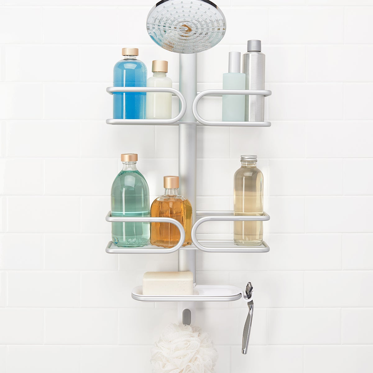 OXO Good Grips 3-Tier Aluminum Shower Caddy