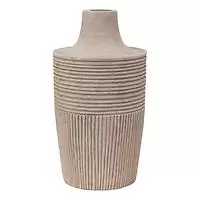 Bloomingville Decorative Hand-Carved Mango Wood Vase Natural