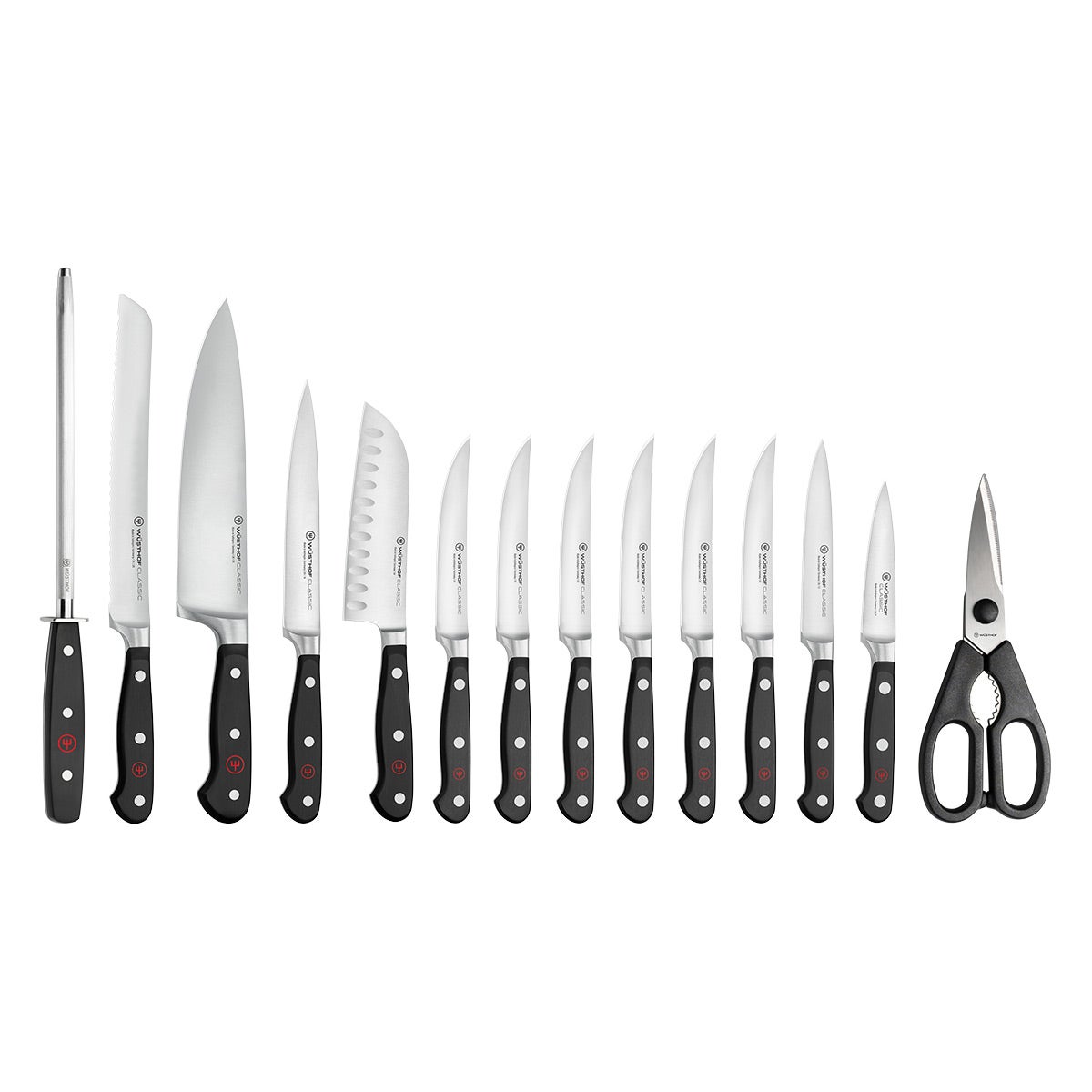 Wusthof Classic 15-Piece Knife Block Set | The Container Store