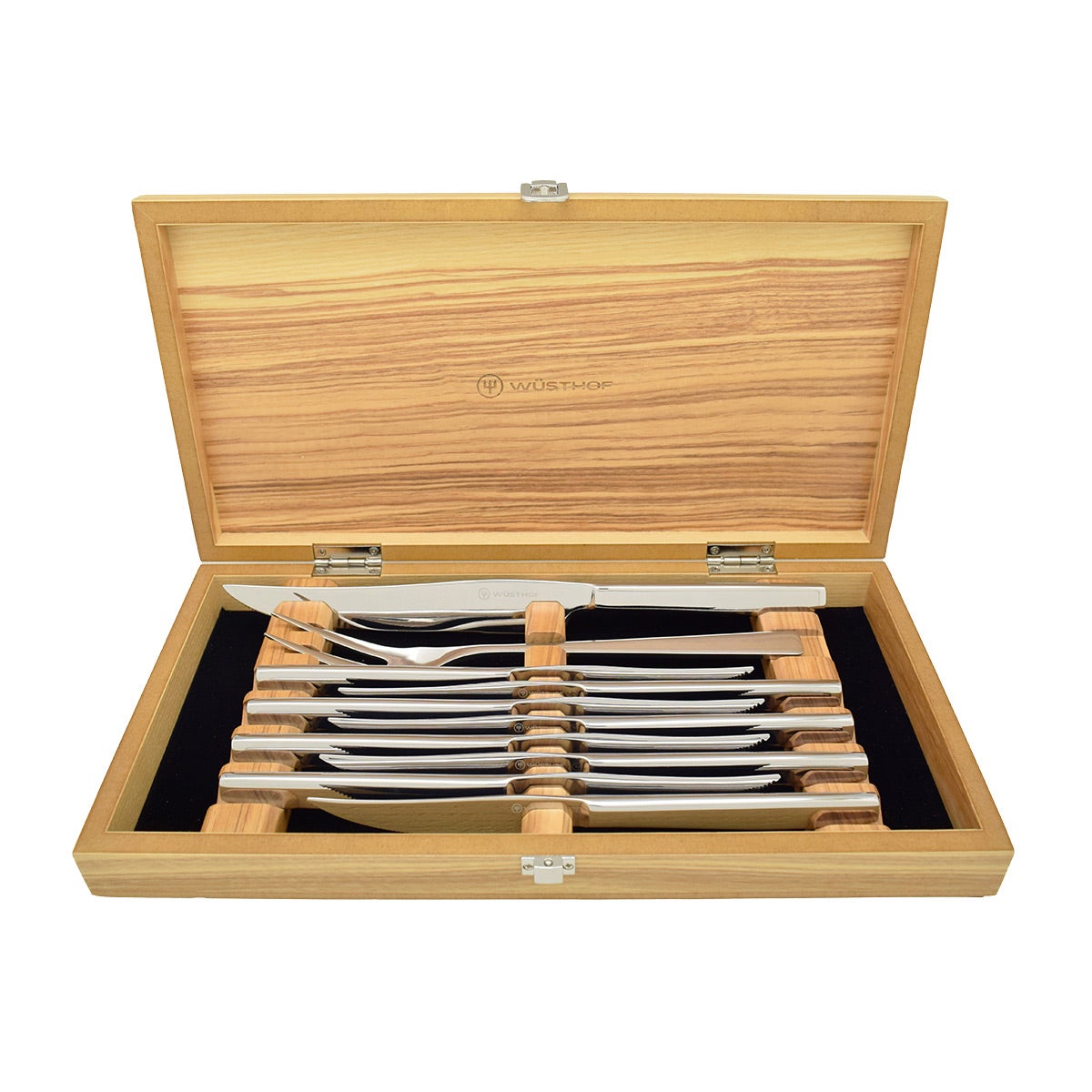 Wusthof 10-piece Stainless Steak Knife and Carving Set - Thumbnail 2