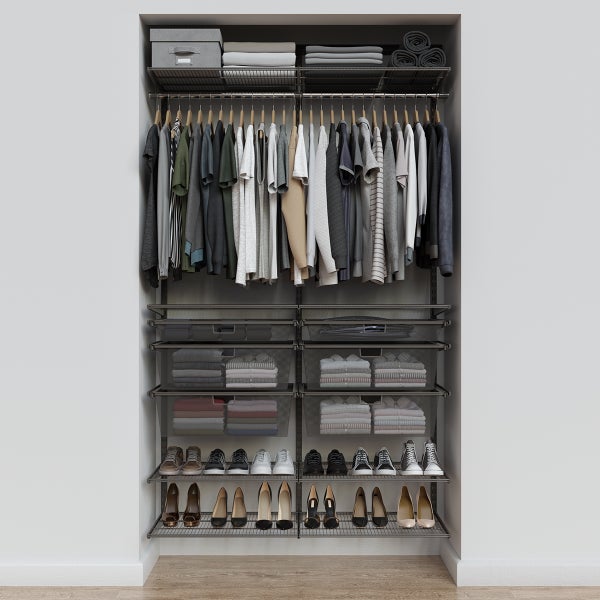 Elfa Classic 4' Reach-In Closet Solution