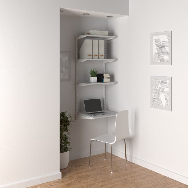 Elfa Shelving Office Nook