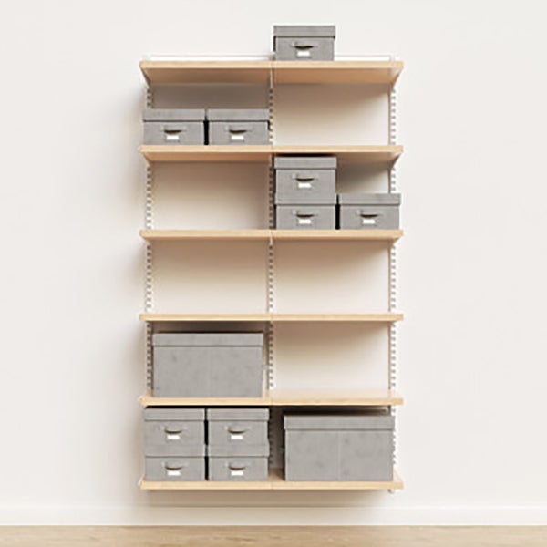Elfa Décor 4' Basic Shelving Units for Anywhere
