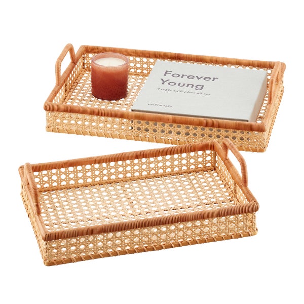 Albany Cane Rattan Trays