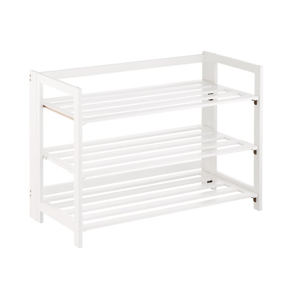 The Container Store 3-Tier Folding Shoe Rack