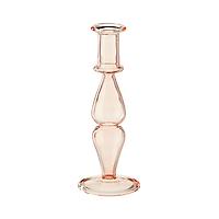 Be Home Borosilicate Glass Candlestick Rose Pink