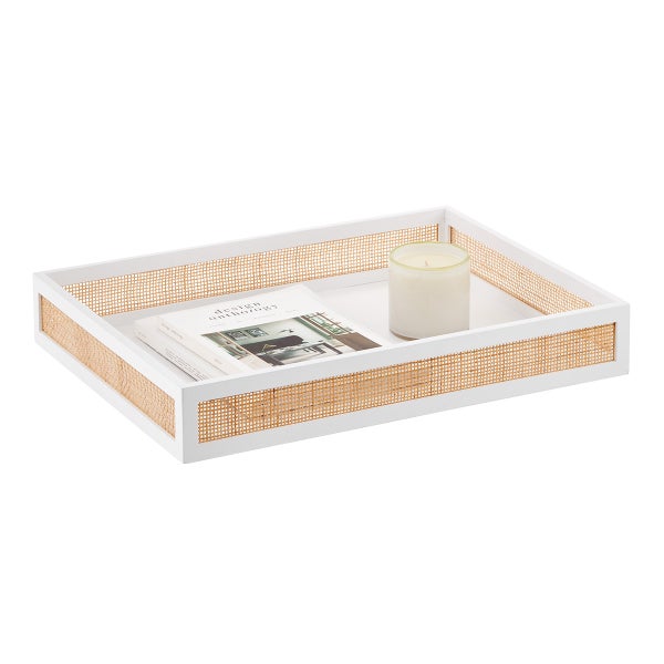 The Container Store Artisan Rattan Cane Tray