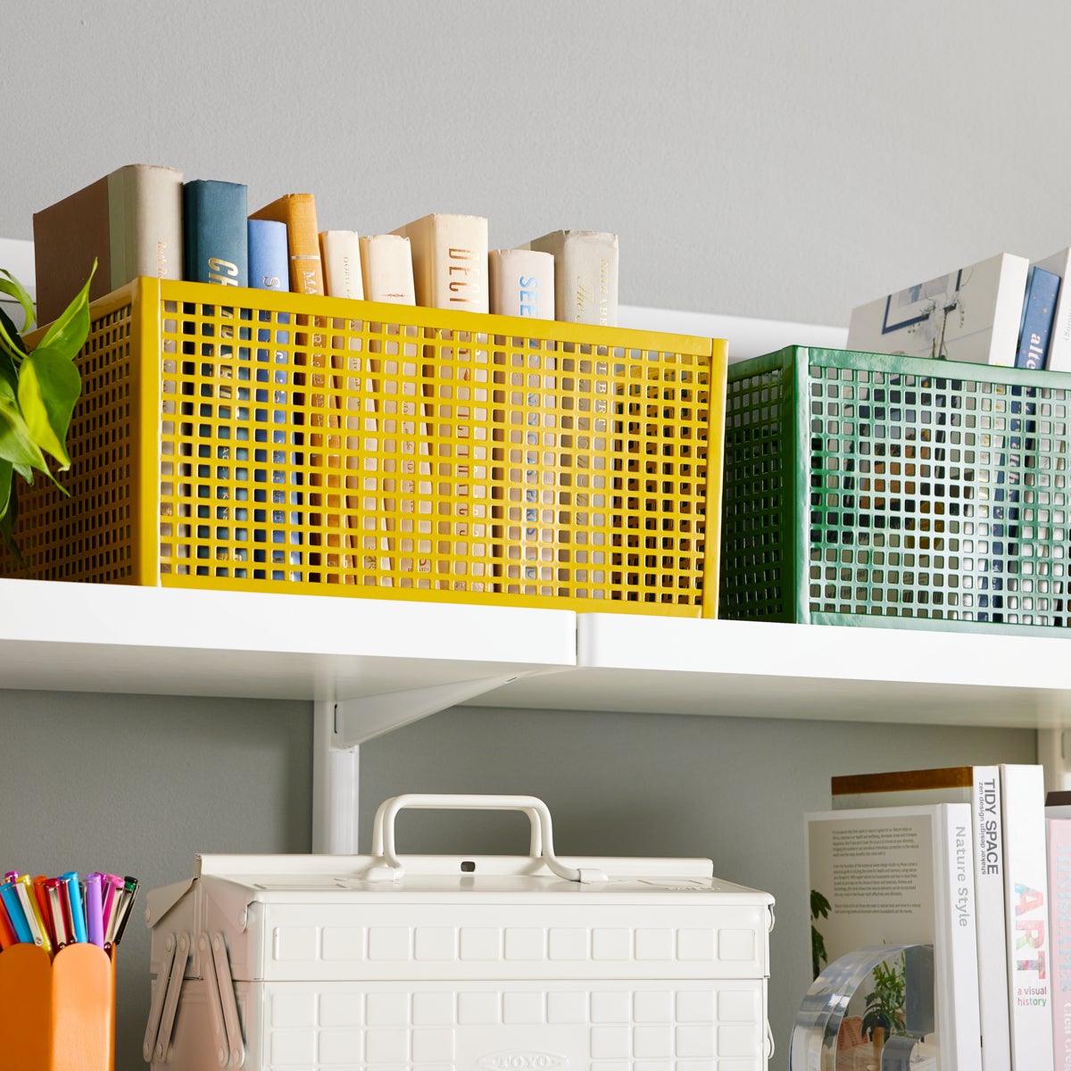 The Container Store Schoolhouse Metal Bin