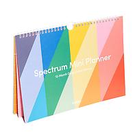 Poketo Spectrum Undated Mini Wall Planner Rainbow
