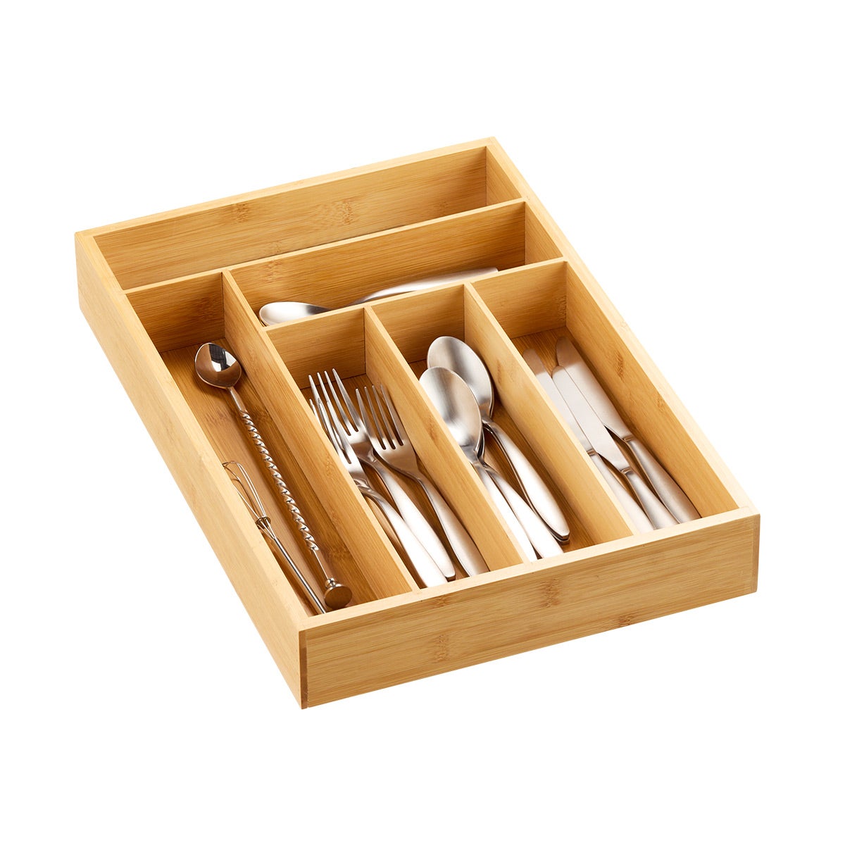 Deep Bamboo Silverware Tray The Container Store