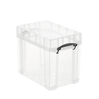 Really Useful Box Small Vinyl Record Storage Box Clear