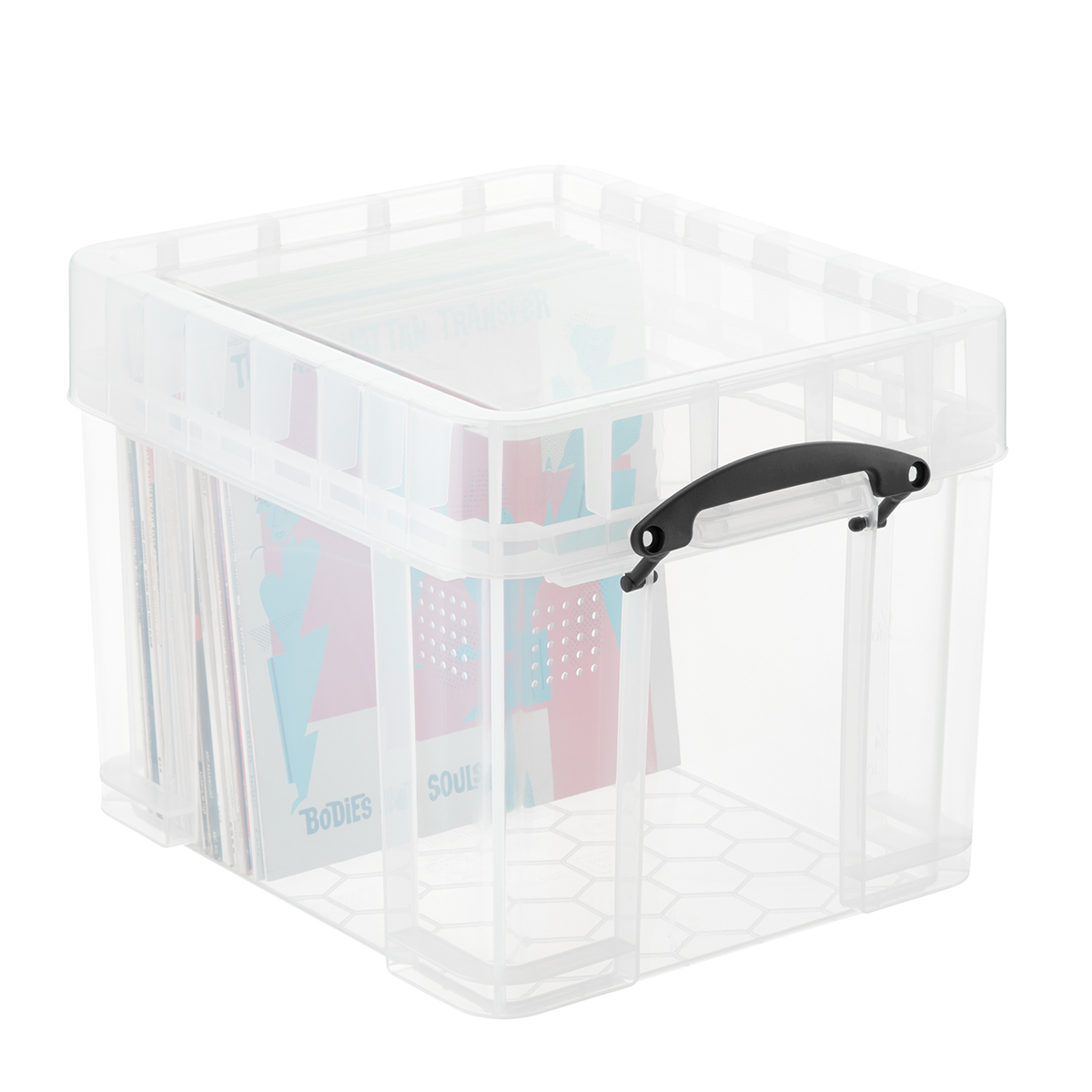 Mini Clear Plastic Storage Box with Locking Lid Portable Jewelry