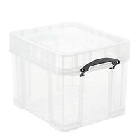 Really Useful Box Large Vinyl Record Storage Box Clear