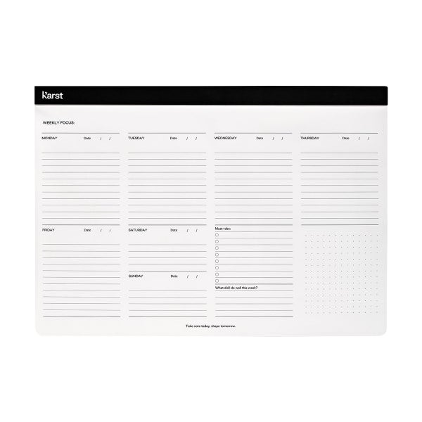 Karst Stone Paper Weekly Deskpad