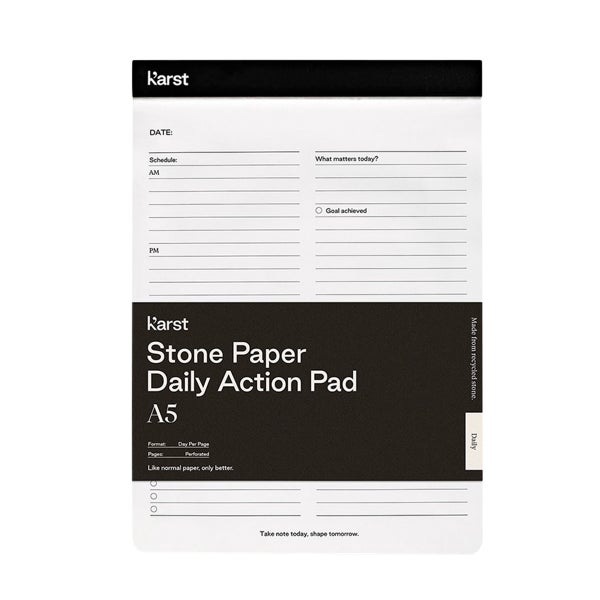 Karst Stone Paper Daily Action Notepad