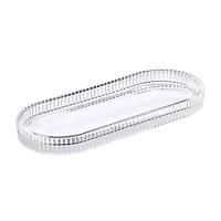 Ribbed Glass Tray Clear