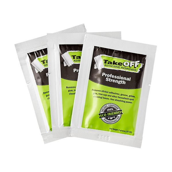 TakeOFF Adhesive Remover Wipes Pack of 6