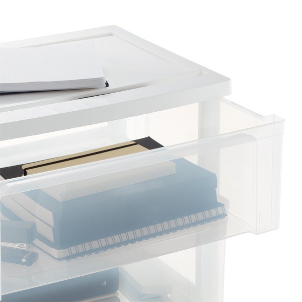 Iris Wide 3-Drawer Storage Cart