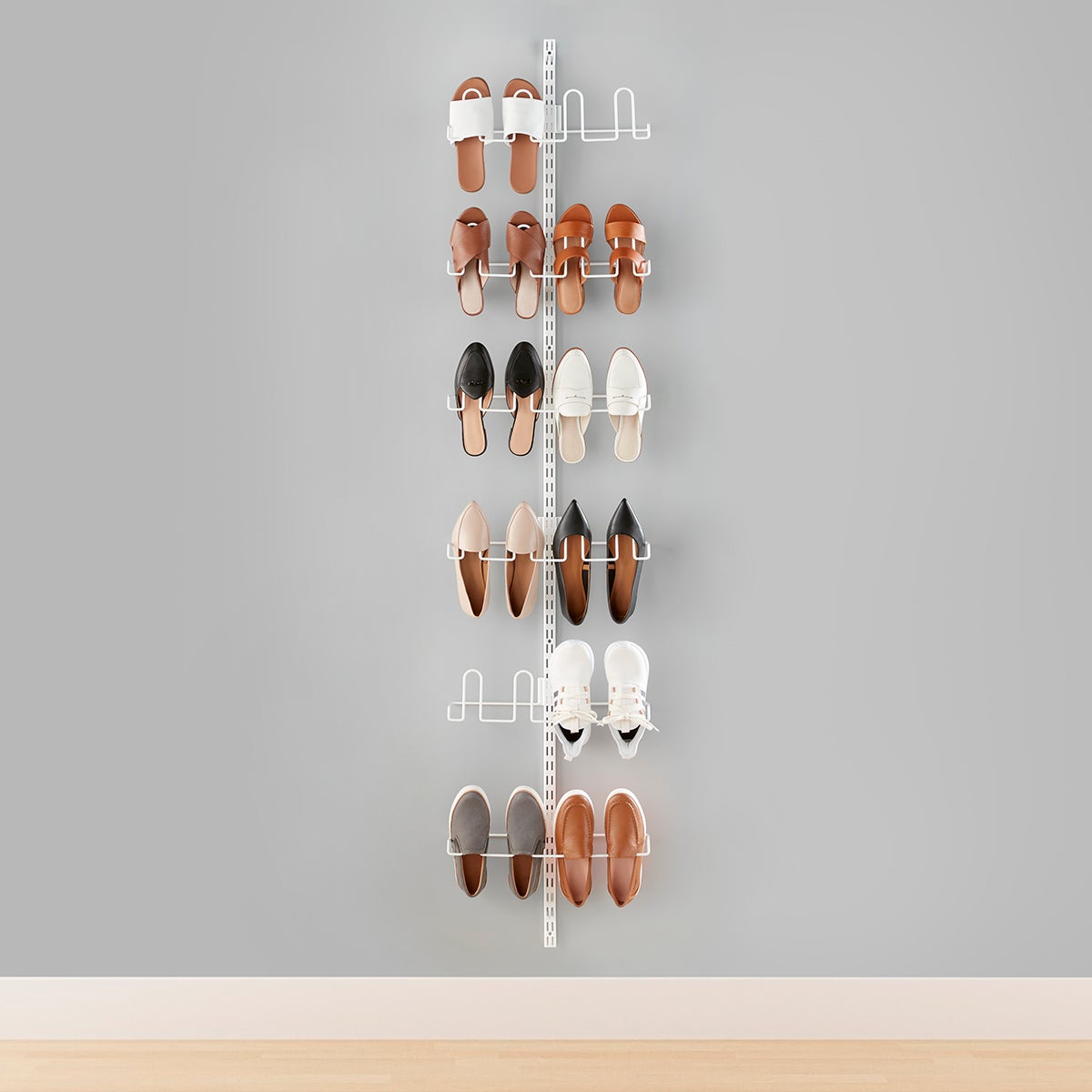 Elfa Utility Shoe Wall Mounted Rack