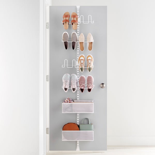 Elfa Utility Shoe Storage Over the Door Rack