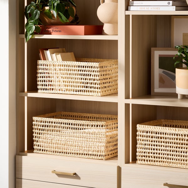 The Container Store Santorini Rattan Bins