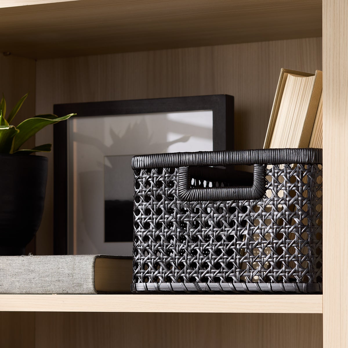 Albany Cane Rattan Bins