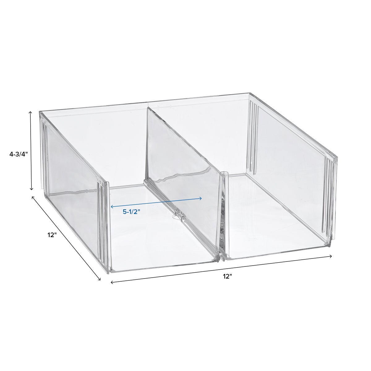 The Container Store Clearline Stackable Shoe Bin Case of 6