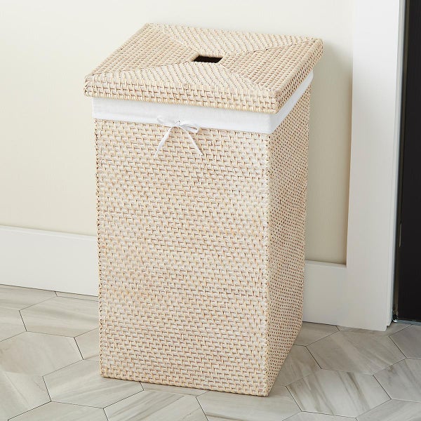 Square Rattan Hamper