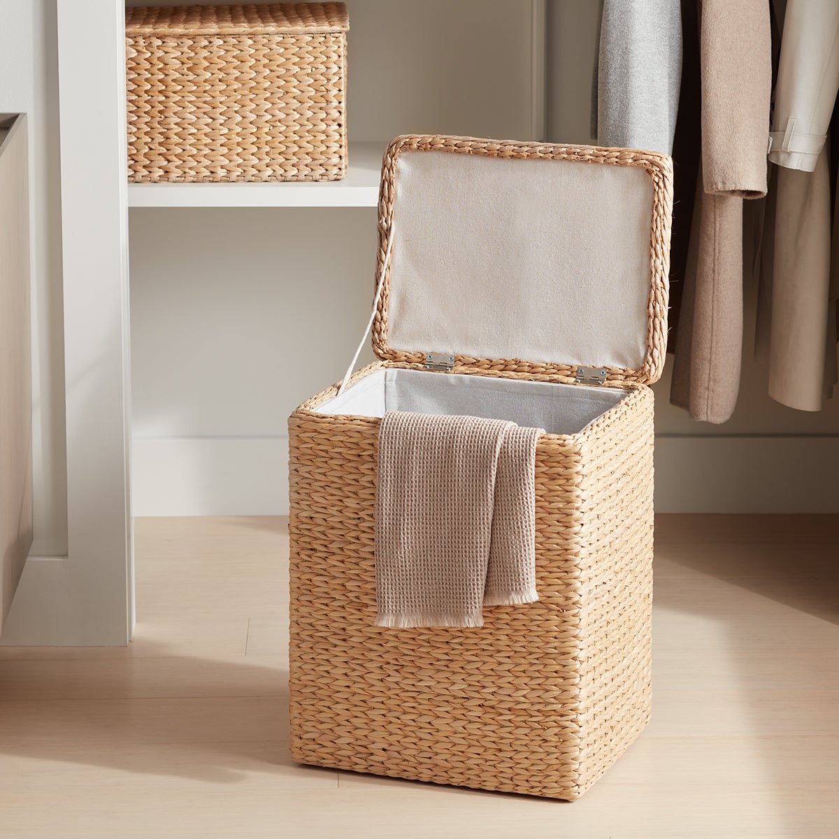 The Container Store Artisan Rush Laundry Hamper