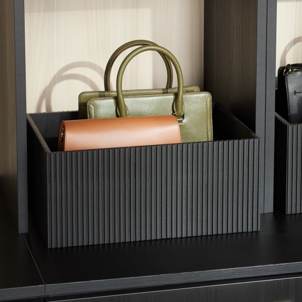 The Container Store Artisan Linear Bamboo Bin
