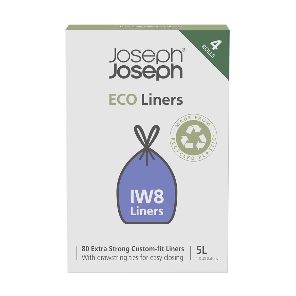 Joseph Joseph IW8 5L Custom-fit Recycled Trash Bags The