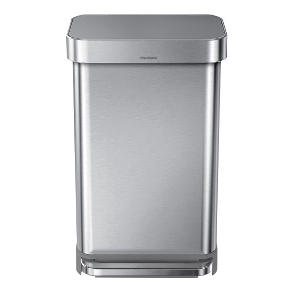 simplehuman 12 Gallon Step Trash Can with Soft-Close Lid