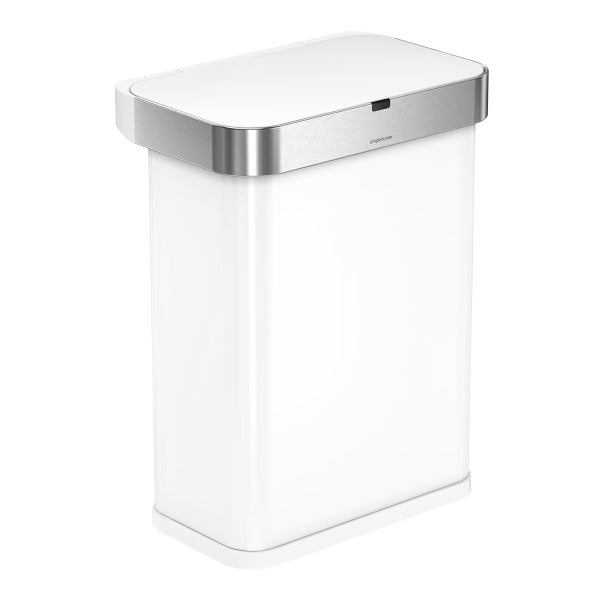 simplehuman 15.3 Gallon Voice and Motion Sensor Trash Can | The