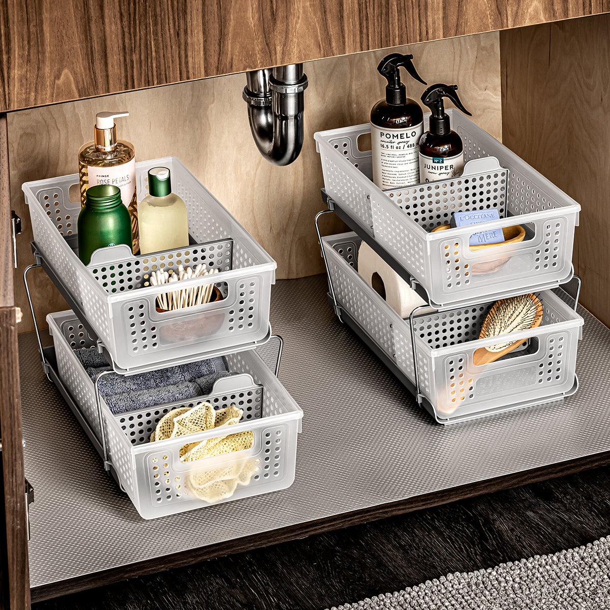 madesmart Frost 2 Tier Organizer The Container Store